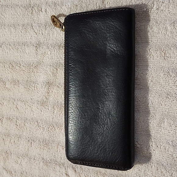 🐉MARC BY MARC JACOBS🐉TRI WORKWEAR LONG ZIPPER WALLET 🐉BROWN LEATHER🐉VGUC🐉 - Picture 3 of 16